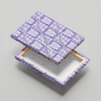 Aloha Hawaii Tiki Palaka Motifs Canvas Wall Art Honohono Lei Purple Elegant Vibes LT14 - Polynesian Pride
