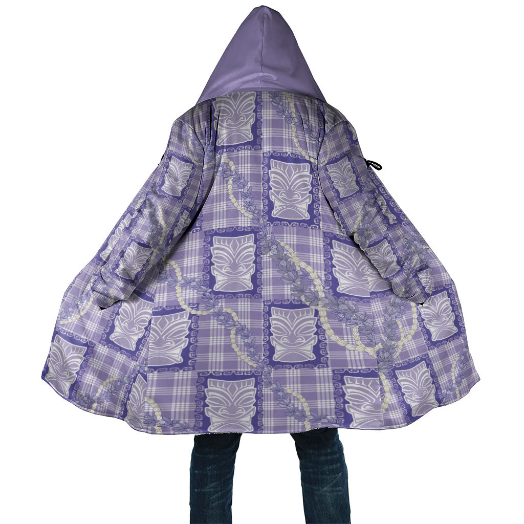 Aloha Hawaii Tiki Palaka Motifs Cloak Honohono Lei Purple Elegant Vibes LT14 Unisex Purple - Polynesian Pride