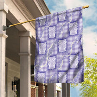 Aloha Hawaii Tiki Palaka Motifs Garden Flag Honohono Lei Purple Elegant Vibes LT14 House Flag Purple - Polynesian Pride