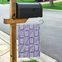 Aloha Hawaii Tiki Palaka Motifs Garden Flag Honohono Lei Purple Elegant Vibes LT14 - Polynesian Pride
