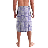 Aloha Hawaii Tiki Palaka Motifs Lavalava Honohono Lei Purple Elegant Vibes LT14 - Polynesian Pride