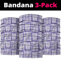 Aloha Hawaii Tiki Palaka Motifs Neck Gaiter Honohono Lei Purple Elegant Vibes LT14 package One Size: 25*50cm Purple - Polynesian Pride