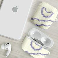 Hawaii Honohono Palaka Motifs AirPods Case Hawaiian Orchid Lei