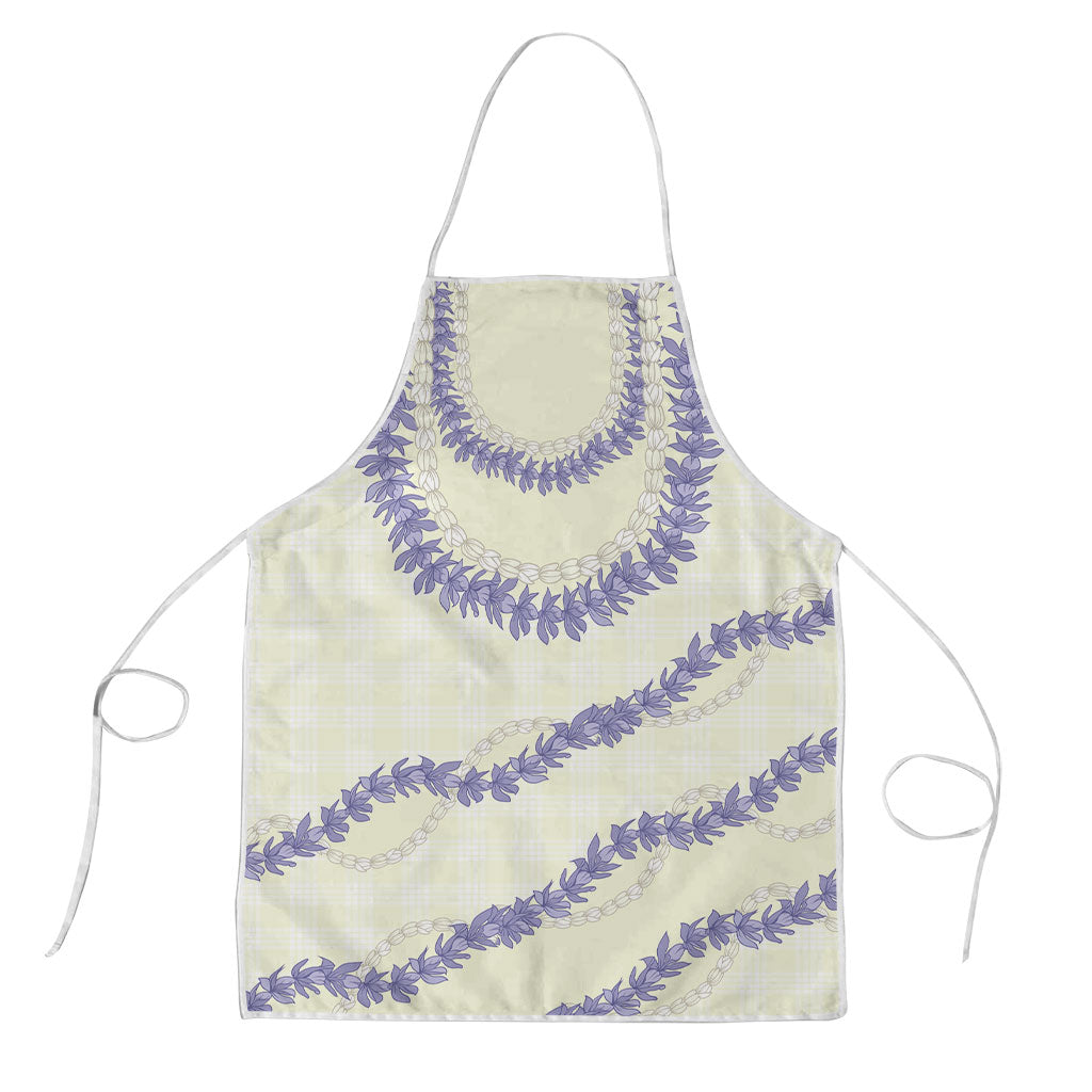 Hawaii Honohono Palaka Motifs Apron Hawaiian Orchid Lei