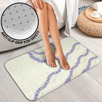 Hawaii Honohono Palaka Motifs Bathroom Set Hawaiian Orchid Lei