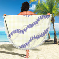 Hawaii Honohono Palaka Motifs Beach Blanket Hawaiian Orchid Lei