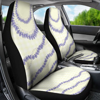 Hawaii Honohono Palaka Motifs Car Seat Cover Hawaiian Orchid Lei LT14 - Polynesian Pride