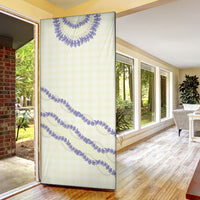 Hawaii Honohono Palaka Motifs Door Cover Hawaiian Orchid Lei LT14 - Polynesian Pride