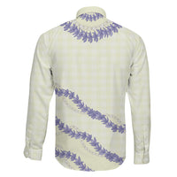 Hawaii Honohono Palaka Motifs Family Matching Puletasi and Hawaiian Shirt Hawaiian Orchid Lei LT14 - Polynesian Pride