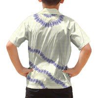 Hawaii Honohono Palaka Motifs Family Matching Summer Maxi Dress and Hawaiian Shirt Hawaiian Orchid Lei LT14 - Polynesian Pride