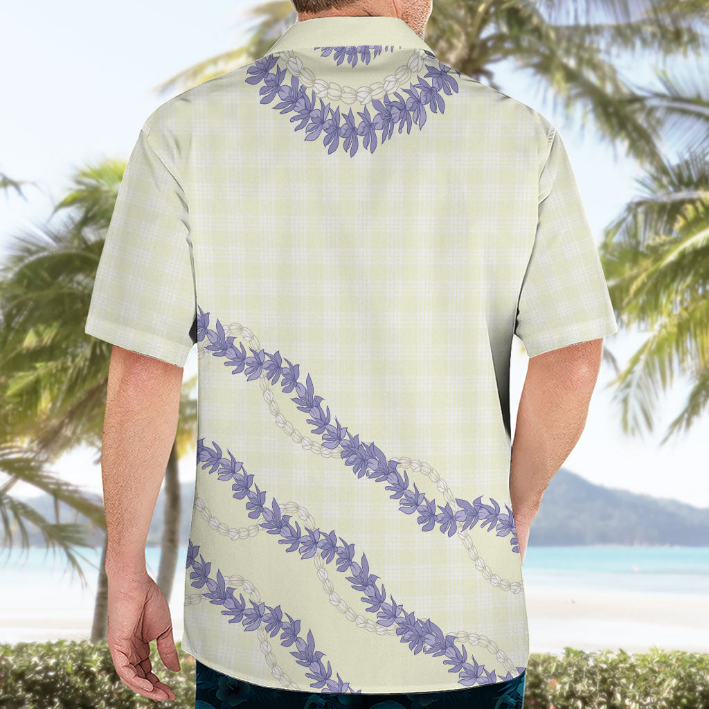 Hawaii Honohono Palaka Motifs Hawaiian Shirt Hawaiian Orchid Lei LT14 - Polynesian Pride