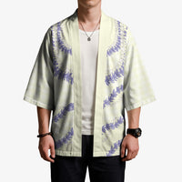 Hawaii Honohono Palaka Motifs Kimono Hawaiian Orchid Lei