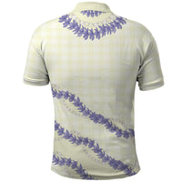 Hawaii Honohono Palaka Motifs Polo Shirt Hawaiian Orchid Lei LT14 - Polynesian Pride