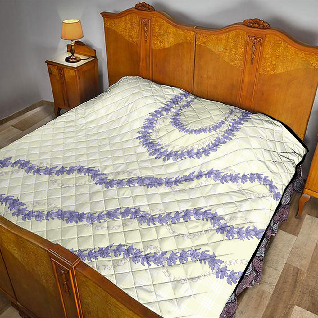 Hawaii Honohono Palaka Motifs Quilt Hawaiian Orchid Lei
