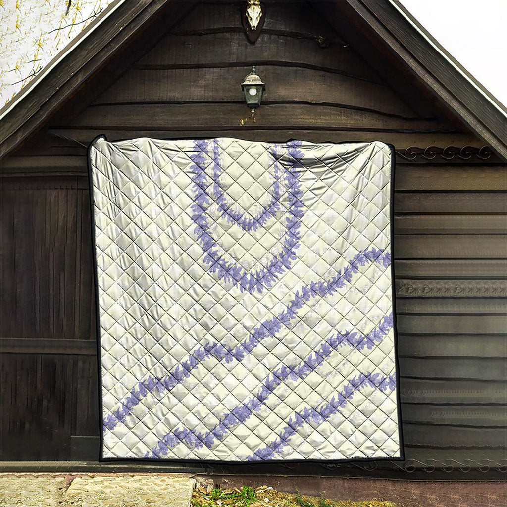 Hawaii Honohono Palaka Motifs Quilt Hawaiian Orchid Lei