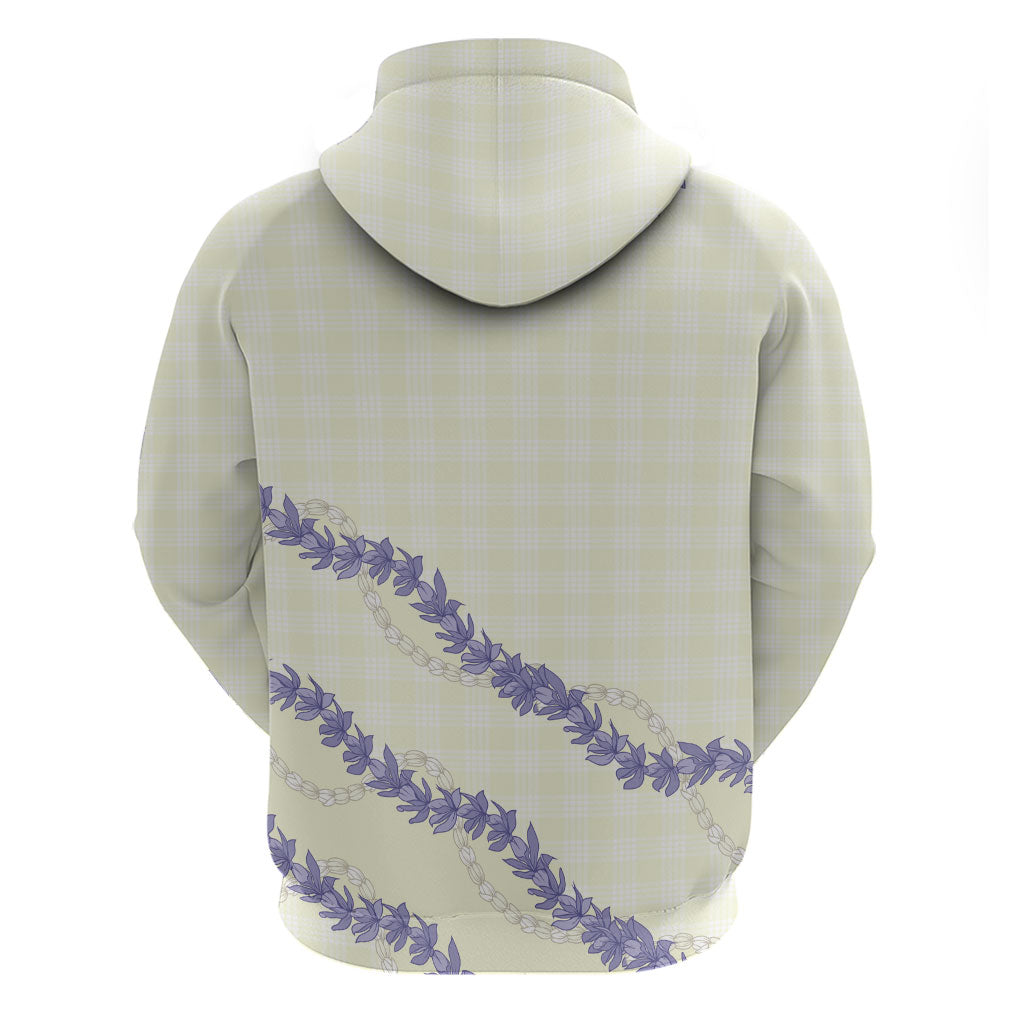 Hawaii Honohono Palaka Motifs Zip Hoodie Hawaiian Orchid Lei LT14 - Polynesian Pride