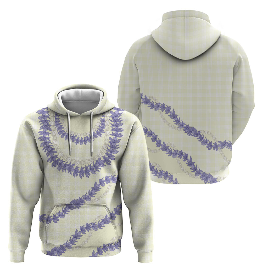 Hawaii Honohono Palaka Motifs Zip Hoodie Hawaiian Orchid Lei LT14 - Polynesian Pride