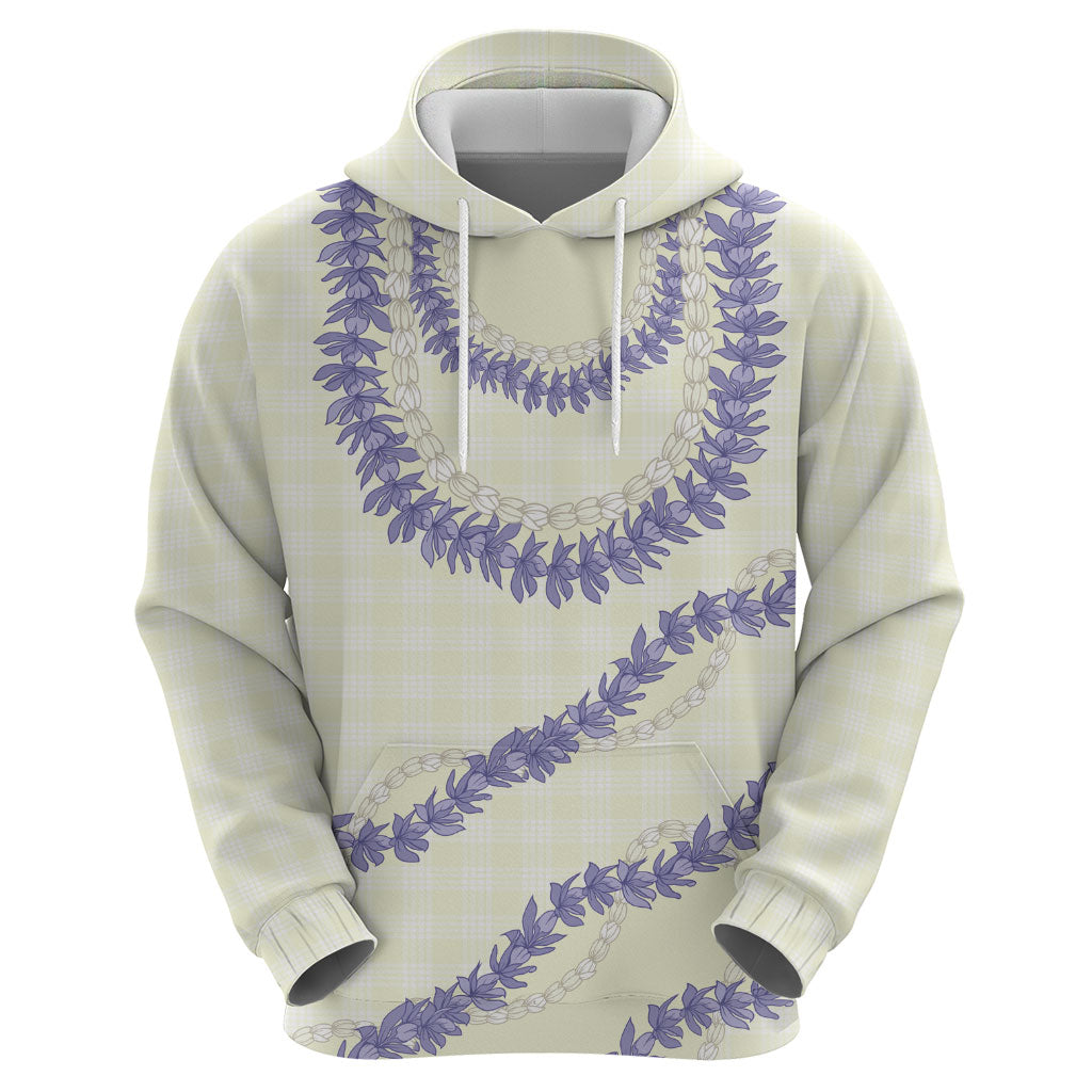 Hawaii Honohono Palaka Motifs Zip Hoodie Hawaiian Orchid Lei LT14 - Polynesian Pride