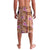Orange Hawaii Hibiscus With Tropical Flowers Motifs Lavalava - Polynesian Pride