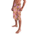 Orange Hawaii Hibiscus With Tropical Flowers Motifs Lavalava - Polynesian Pride