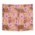 Orange Hawaii Hibiscus With Tropical Flowers Motifs Tapestry - Polynesian Pride