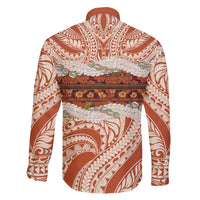 Aloha Hawaii Mikioi Lei Family Matching Short Sleeve Bodycon Dress and Hawaiian Shirt Beige Tropical Flower Pattern LT14 - Polynesian Pride