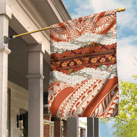 Aloha Hawaii Mikioi Lei Garden Flag Beige Tropical Flower Pattern LT14 House Flag Beige - Polynesian Pride