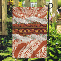 Aloha Hawaii Mikioi Lei Garden Flag Beige Tropical Flower Pattern LT14 Garden Flag Beige - Polynesian Pride