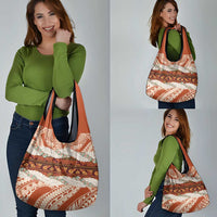 Aloha Hawaii Mikioi Lei Grocery Bag Beige Tropical Flower Pattern LT14 - Polynesian Pride