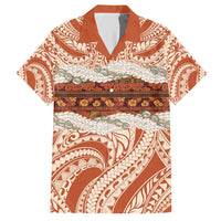Aloha Hawaii Mikioi Lei Hawaiian Shirt Beige Tropical Flower Pattern LT14 Beige - Polynesian Pride