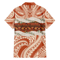 Aloha Hawaii Mikioi Lei Hawaiian Shirt Beige Tropical Flower Pattern LT14 - Polynesian Pride
