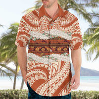 Aloha Hawaii Mikioi Lei Hawaiian Shirt Beige Tropical Flower Pattern LT14 - Polynesian Pride