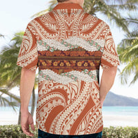 Aloha Hawaii Mikioi Lei Hawaiian Shirt Beige Tropical Flower Pattern LT14 - Polynesian Pride