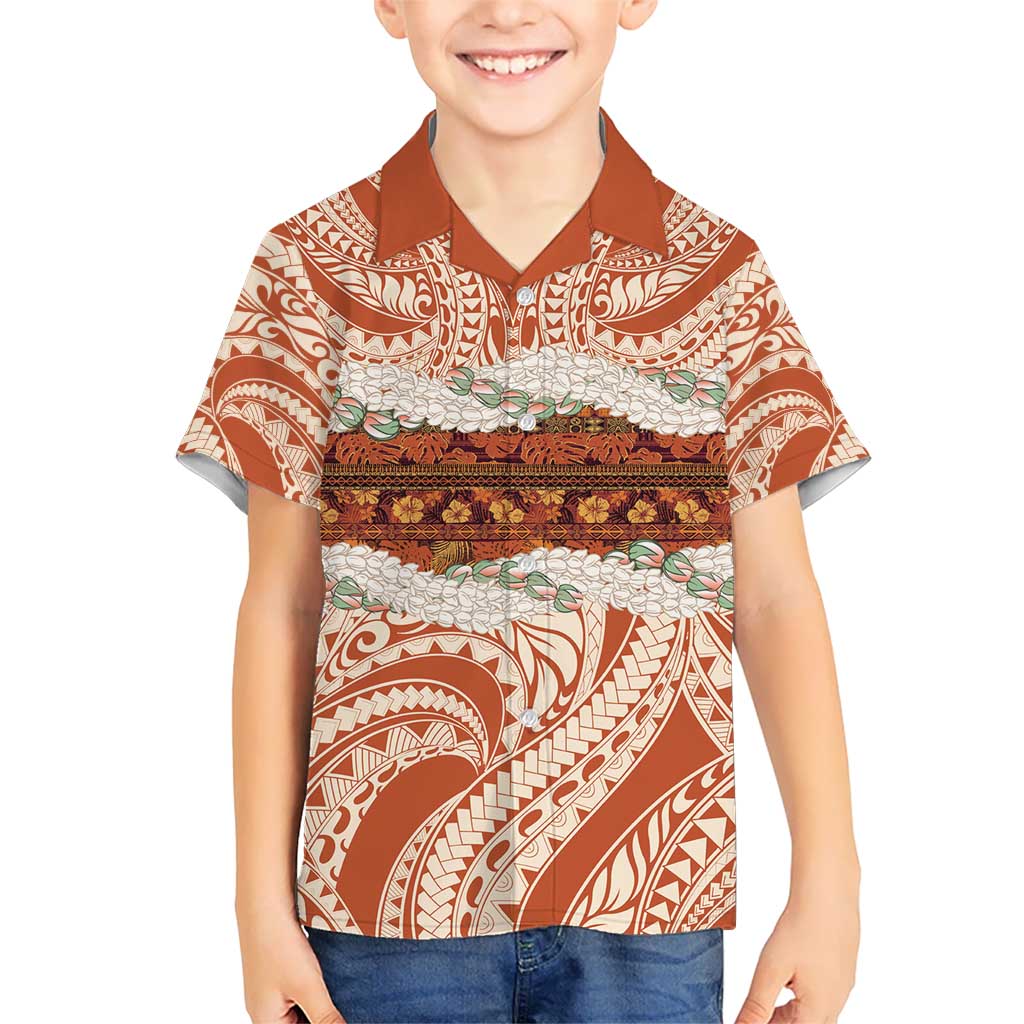 Aloha Hawaii Mikioi Lei Hawaiian Shirt Beige Tropical Flower Pattern LT14 - Polynesian Pride