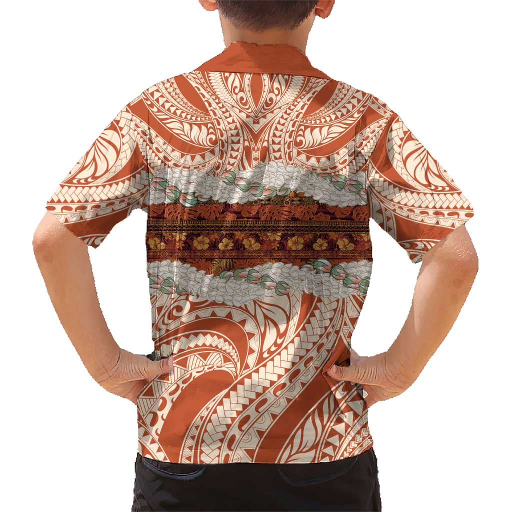 Aloha Hawaii Mikioi Lei Hawaiian Shirt Beige Tropical Flower Pattern LT14 - Polynesian Pride
