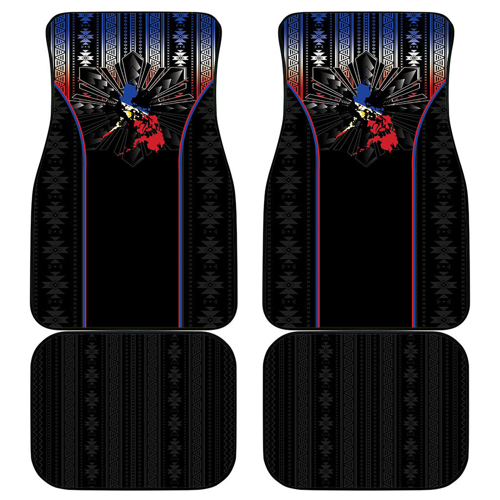 Mabuhay Philippines Festival Car Mats Filipino Map Sampaguita Igorot Pattern LT14 - Polynesian Pride