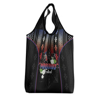 Mabuhay Philippines Festival Grocery Bag Filipino Map Sampaguita Igorot Pattern LT14 - Polynesian Pride