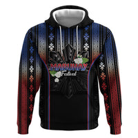 Mabuhay Philippines Festival Hoodie Filipino Map Sampaguita Igorot Pattern LT14 Pullover Hoodie Black - Polynesian Pride