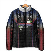 Mabuhay Philippines Festival Padded Jacket Filipino Map Sampaguita Igorot Pattern LT14 - Polynesian Pride