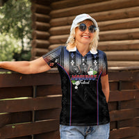 Mabuhay Philippines Festival Women Polo Shirt Filipino Map Sampaguita Igorot Pattern LT14 - Polynesian Pride