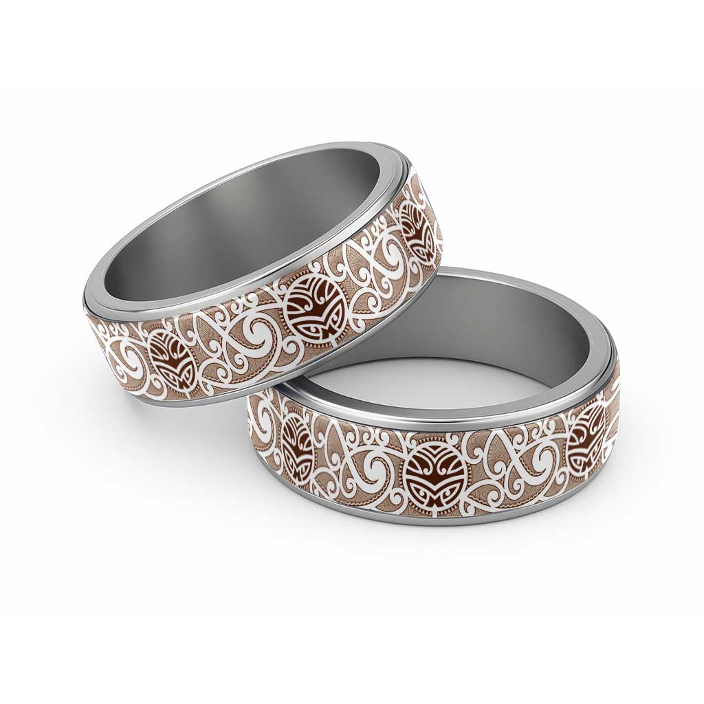 New Zealand Moko Maori Koru Pattern Classic Ring - Polynesian Pride