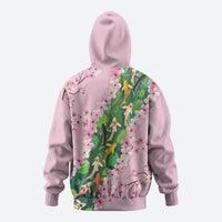 Koi Fish Sakura Japan Hoodie Eternal Flow Cherry Blossom Seigaiha Pattern