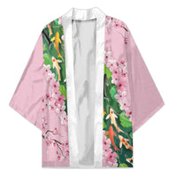 Koi Fish Sakura Japan Kimono Eternal Flow Cherry Blossom Seigaiha Pattern