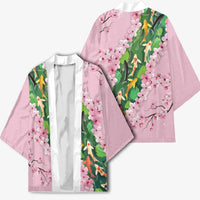 Koi Fish Sakura Japan Kimono Eternal Flow Cherry Blossom Seigaiha Pattern