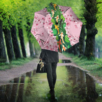 Koi Fish Sakura Japan Umbrella Eternal Flow Cherry Blossom Seigaiha Pattern