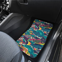 Japan Koinobori Car Mats Japanese Koi Flag Waves Pattern