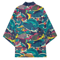 Japan Koinobori Kimono Japanese Koi Flag Waves Pattern