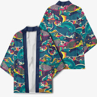 Japan Koinobori Kimono Japanese Koi Flag Waves Pattern