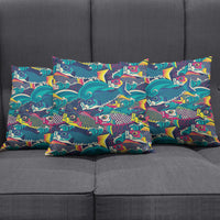 Japan Koinobori Pillow Cover Japanese Koi Flag Waves Pattern