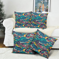 Japan Koinobori Pillow Cover Japanese Koi Flag Waves Pattern